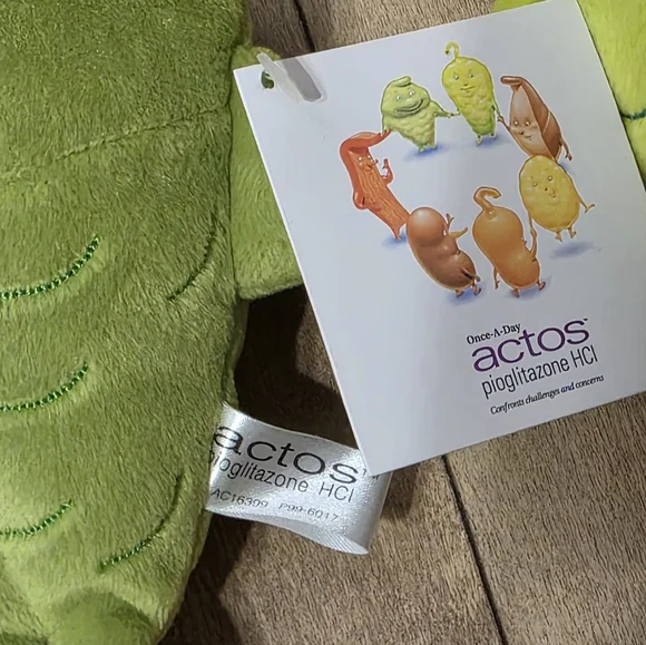 Steven Smith Actos Pioglitazone HCI Drug Plush Pancreas Green, Set - Picture 8 of 11
